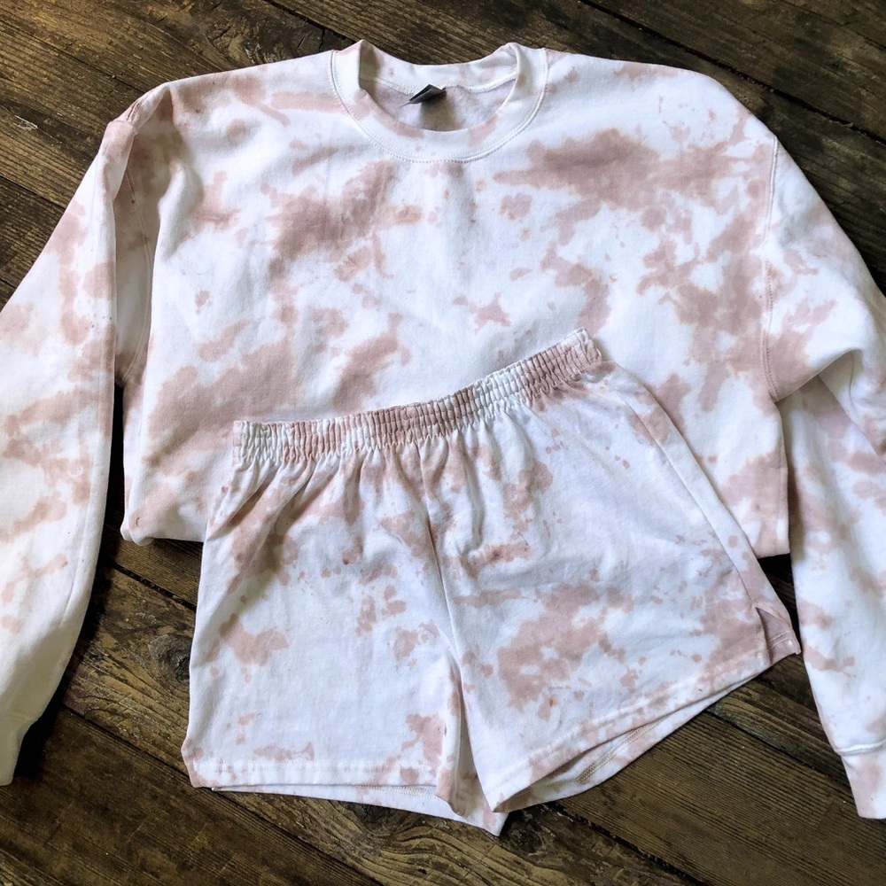 Beige Tie Dye Set